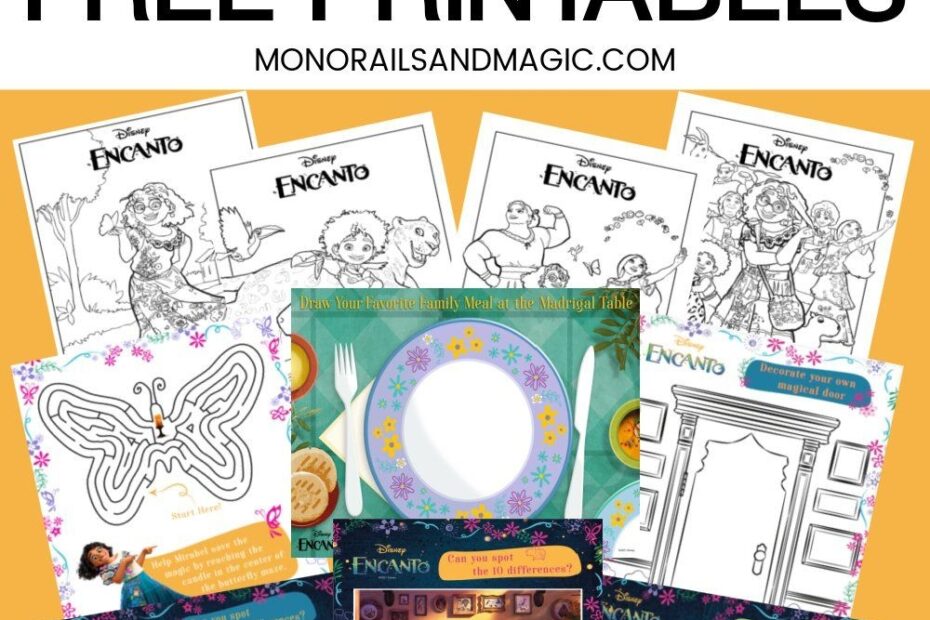 Keep Your Disney Movie Fan Busy With These Free Printable Coloring And