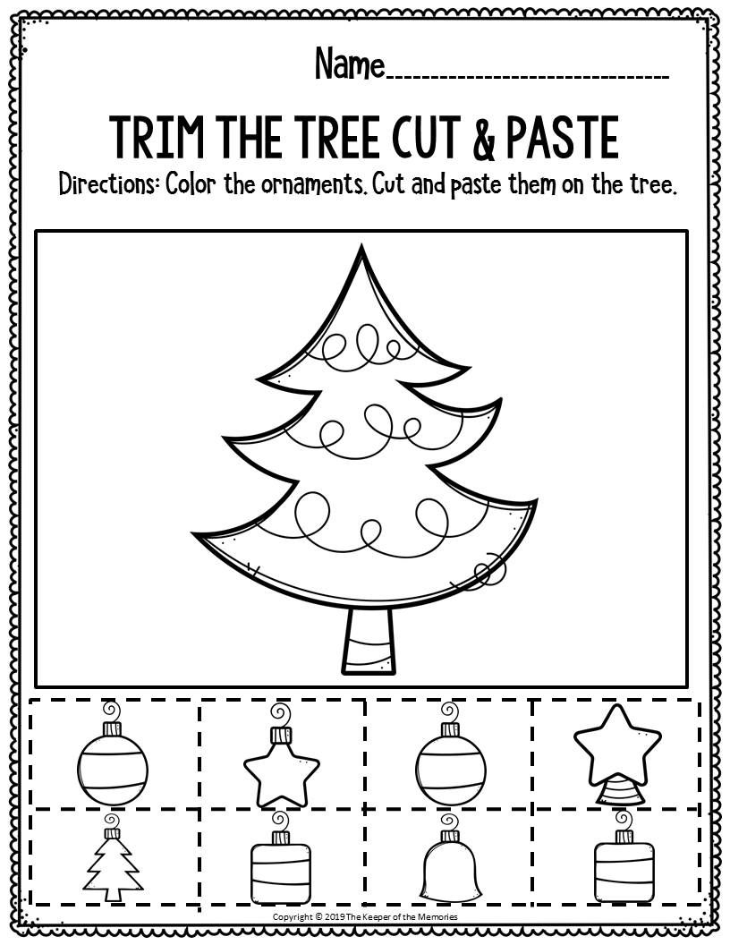Kindergarten Christmas Activities Printables