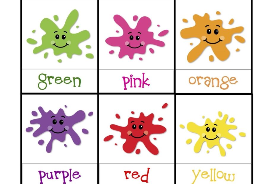 Learn My Colors Worksheets