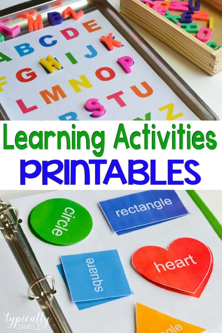 Learning Activities Binder Free Printable Artofit