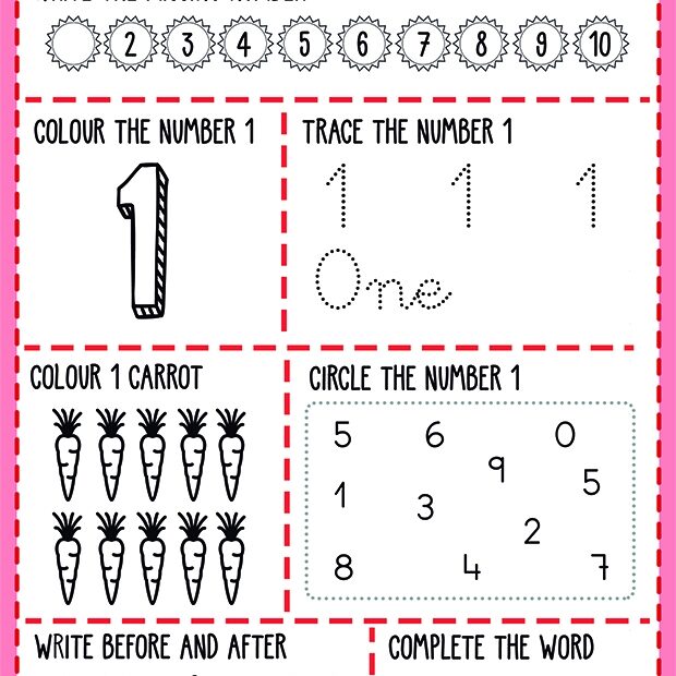 Learning Numbers Worksheets 0 To 10 PRINTABLES