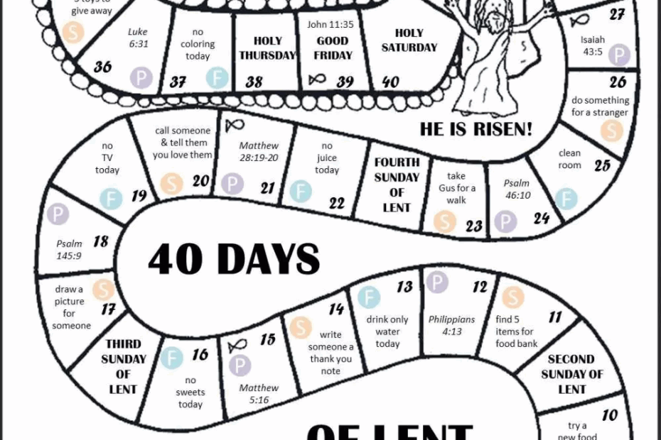 Lent Printable Activities For Children