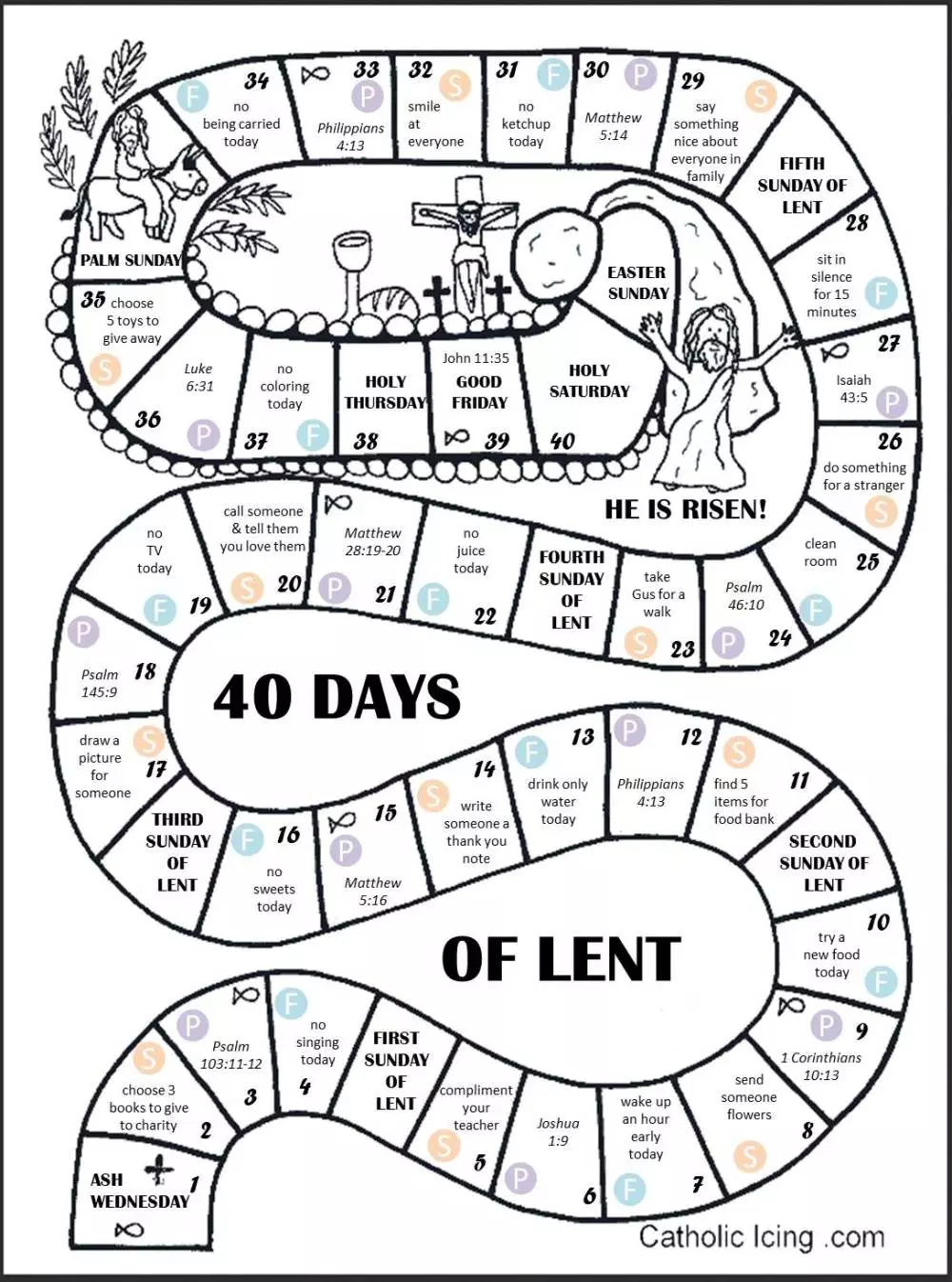 Lent Printable Activities For Children