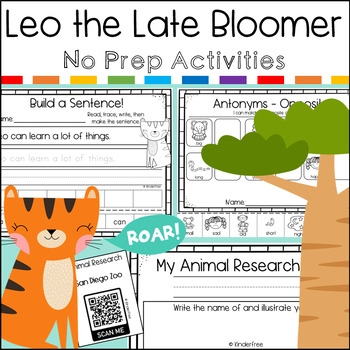 Leo The Late Bloomer No Prep Activity Pack By KinderFree TpT