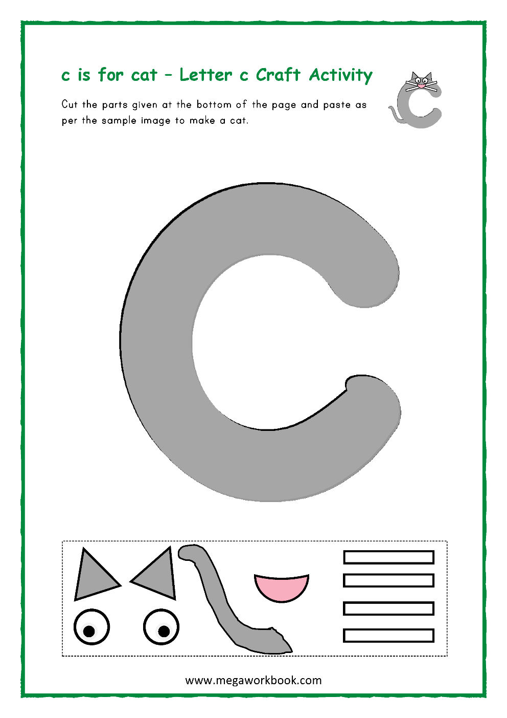 Letter C Activities Letter C Worksheets Letter C Activities For 