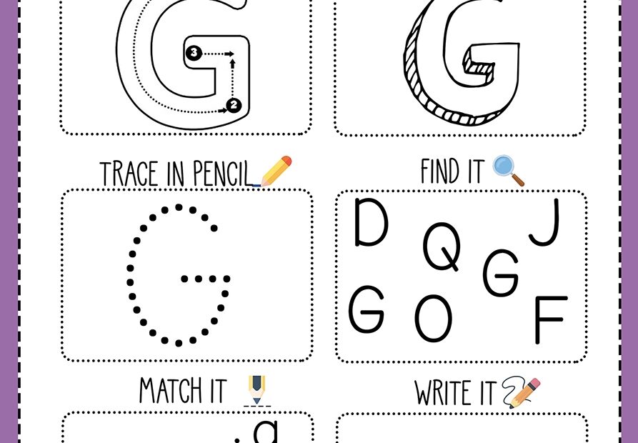Letter G Worksheets Free Printables