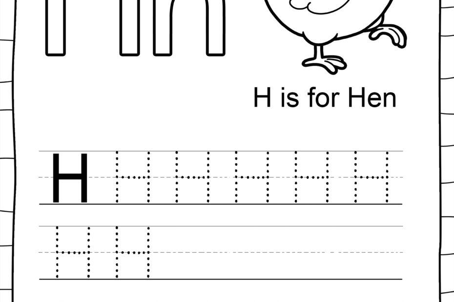 Letter H Printable Worksheets At Tanromanblog Blog