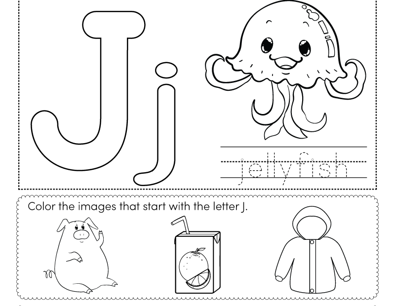 Letter J Worksheets Free Printables