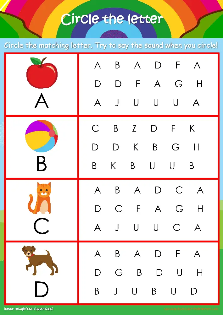letter recognition printable alphabet activities for preschoolers