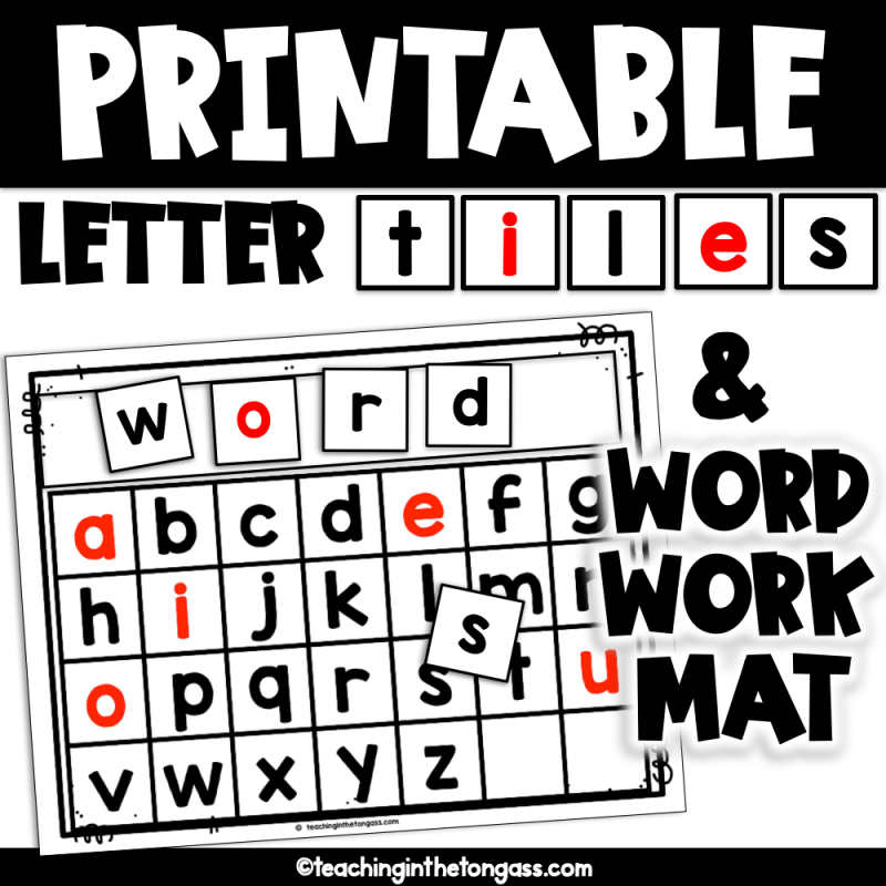 making words activities letter tiles printable