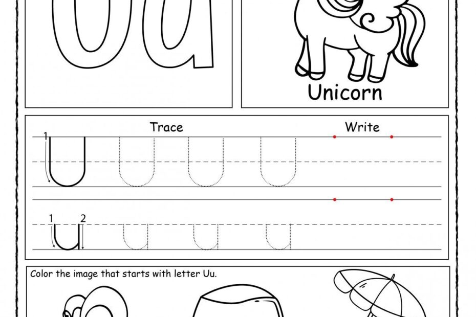 Letter U Printable Worksheet Printable Alphabet Worksheets Free