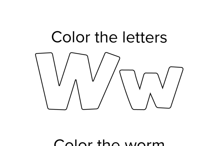 Letter W Worksheets 50 FREE Printables Printabulls