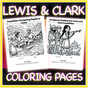 Lewis And Clark Expedition Coloring Pages 30 Historical FUN FACT 