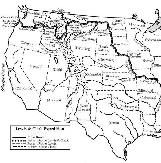 Lewis And Clark Map Worksheet