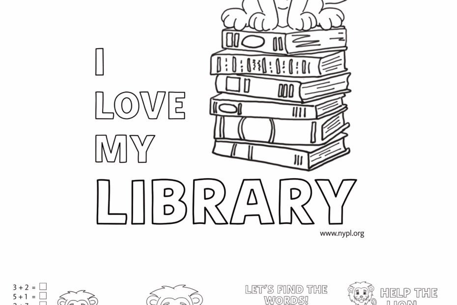 Library Lion Activities The New York Public Library