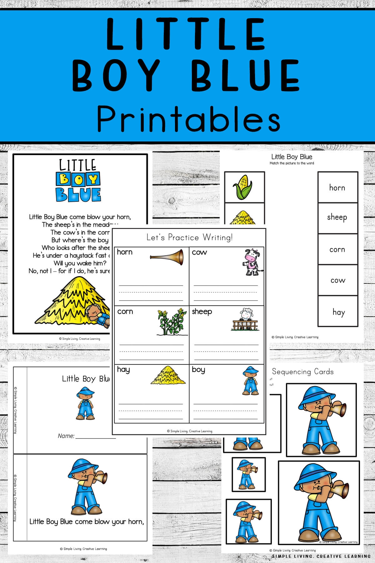 Little Boy Blue Worksheets Free Homeschool Deals