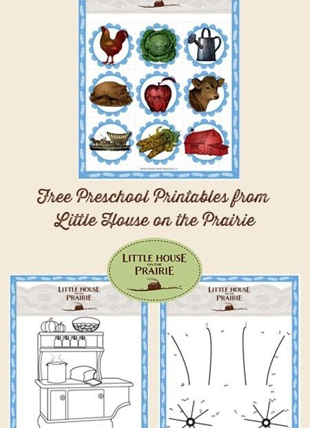 Little House On The Prairie Preschool Printables FREE Little House