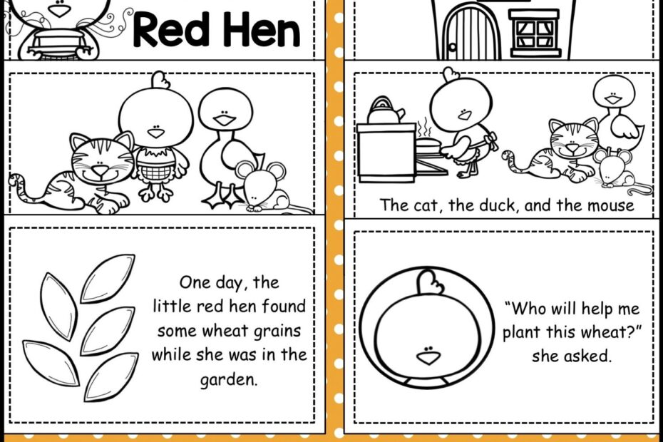 Little Red Hen Free Printable Worksheets