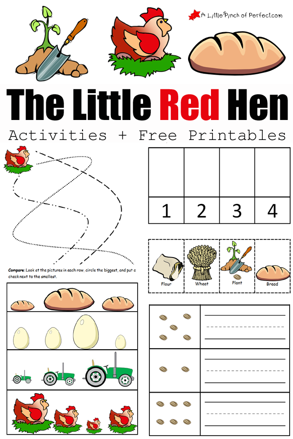 little red hen free printable activities