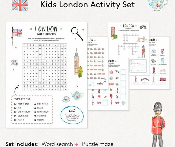 London Activities For Kids Kids Printable Activity Sheet London London