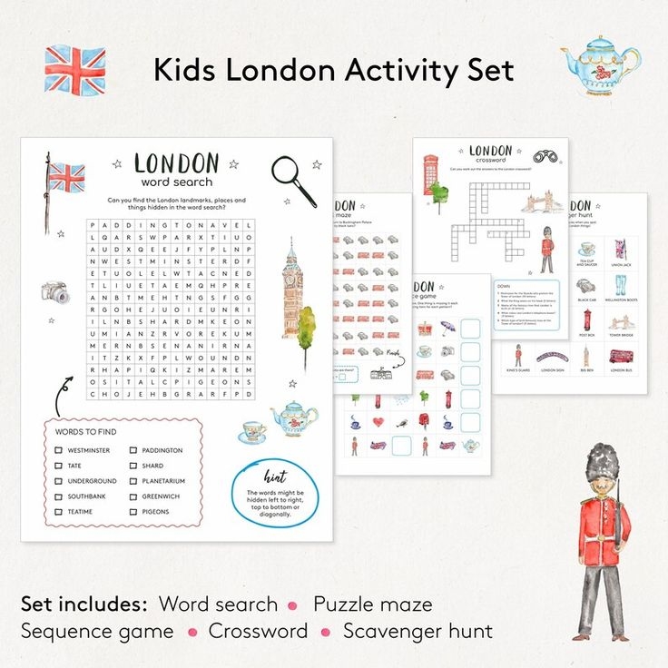 London Activities For Kids Kids Printable Activity Sheet London London 