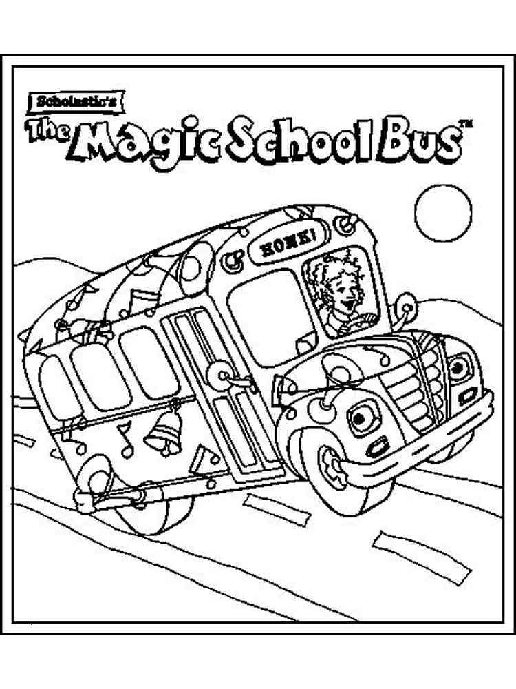 Magic School Bus Coloring Pages