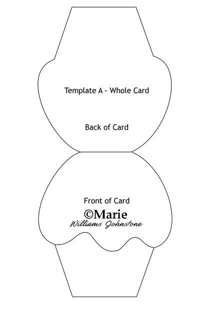 Main Cupcake Template Cupcake Template Cupcake Card Birthday Card