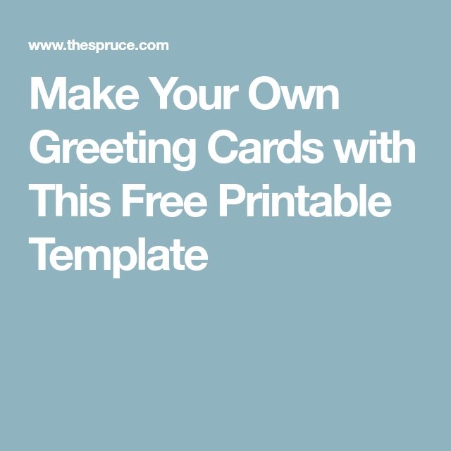 design your own greeting card template free printable