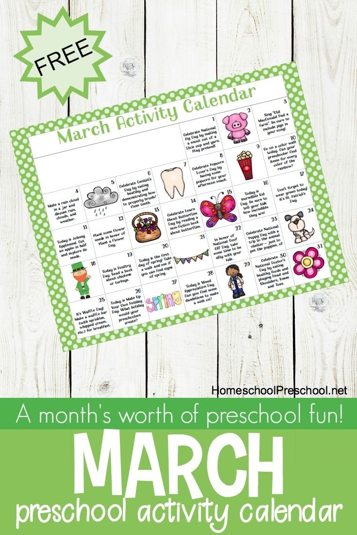 march activities for preschoolers printable