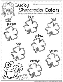 March Preschool Worksheets Planning Playtime