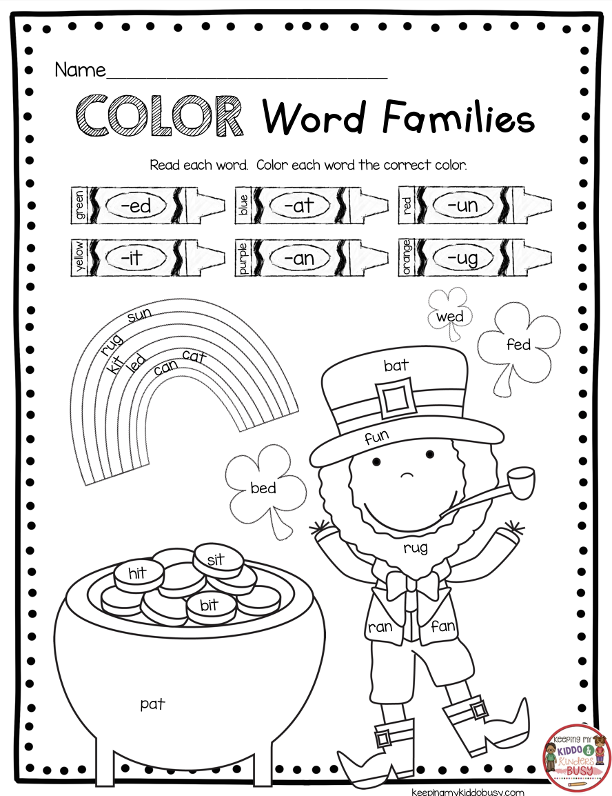 march activities and printables freebie