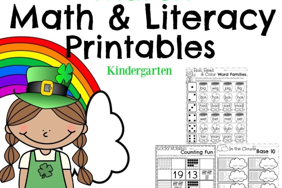 March Worksheets For Kindergarten
