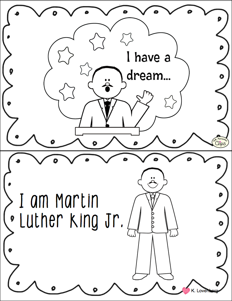Martin Luther King Jr Free Printable Book
