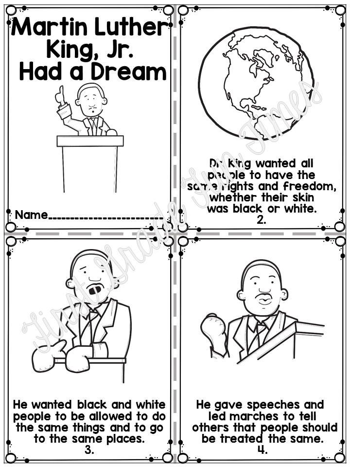 Martin Luther King Jr Free Printable Book
