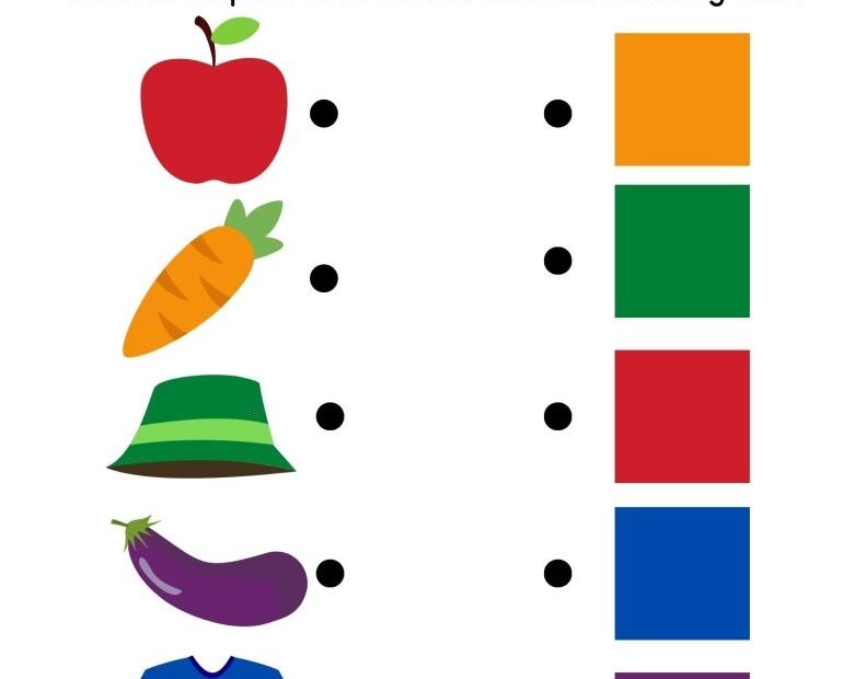 Matching Worksheets For Kids Printable