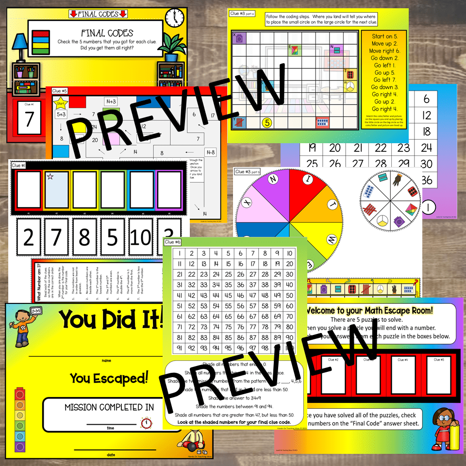 Math Escape Room Hands On Teaching Ideas