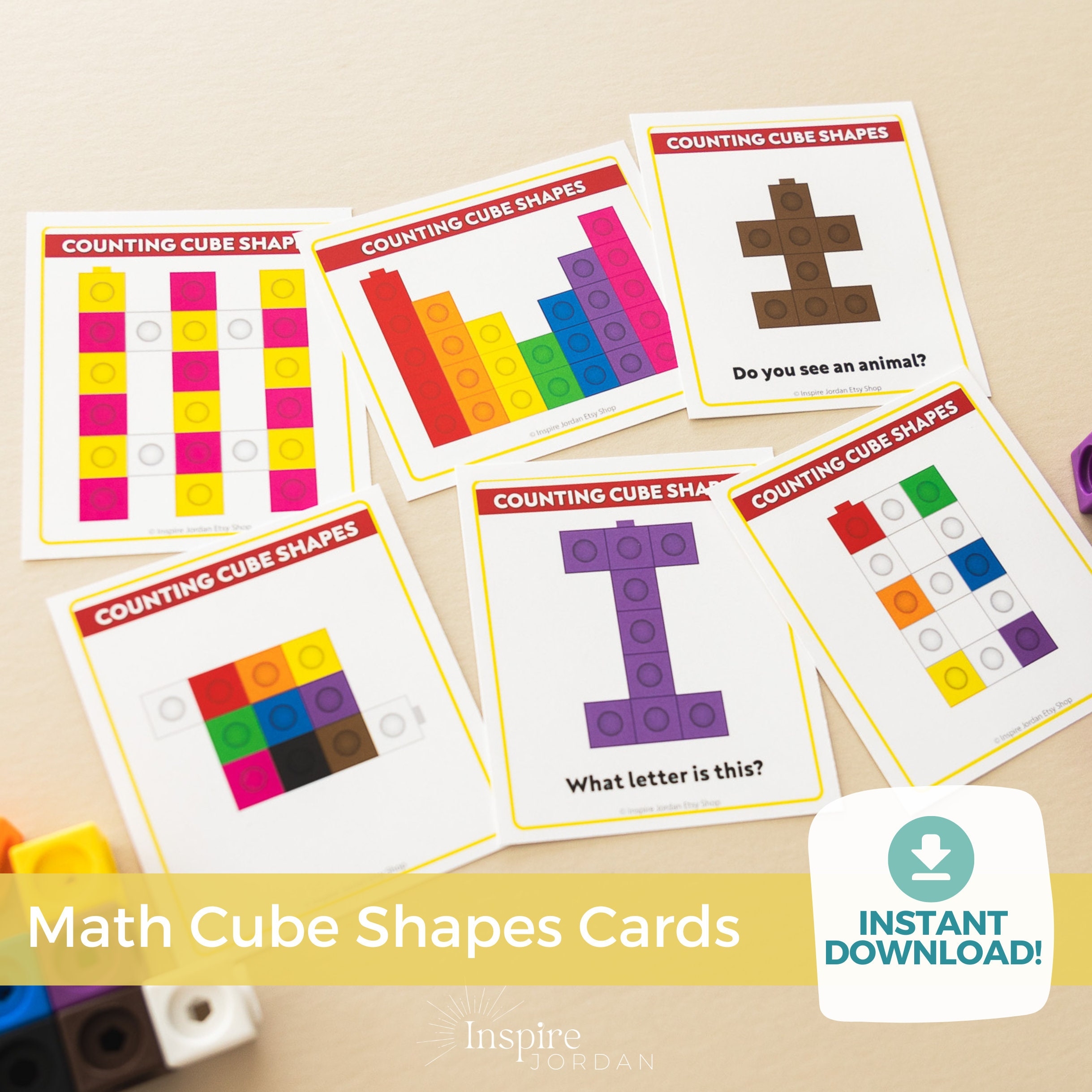 mathlink cubes activity printable