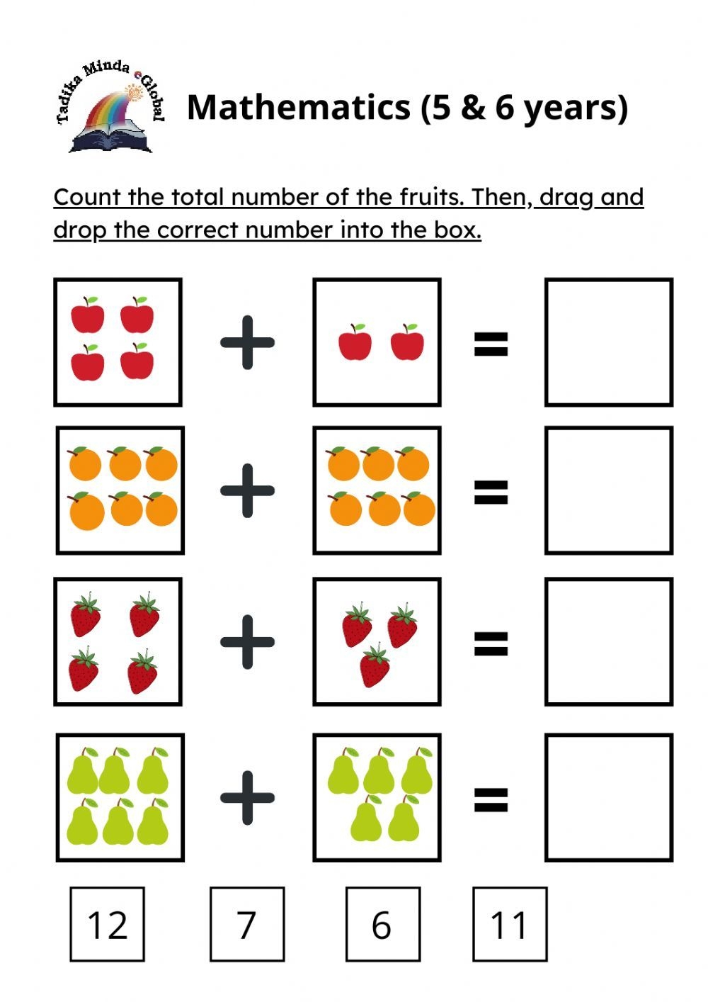 Math For 5 Year Olds