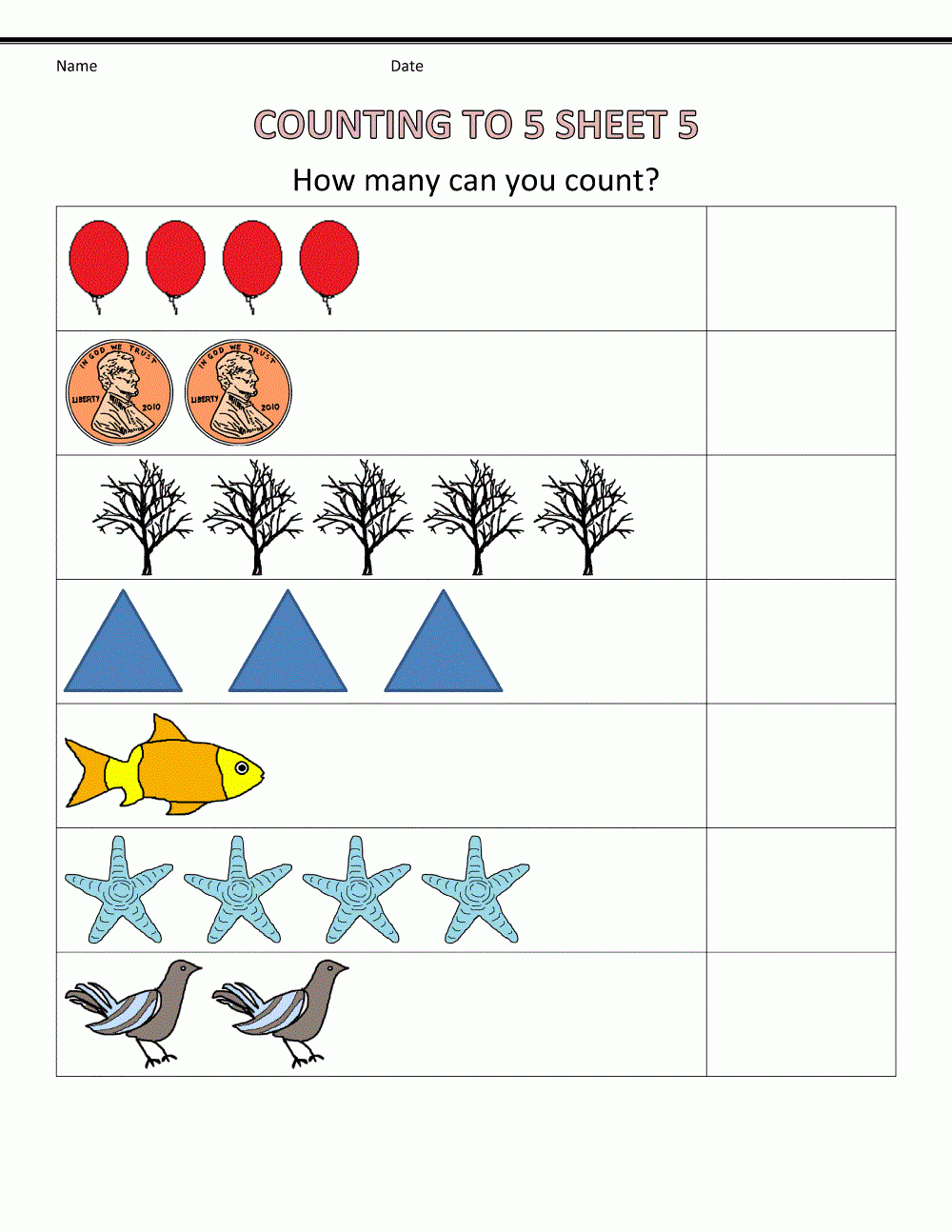 math activities for preschoolers printables