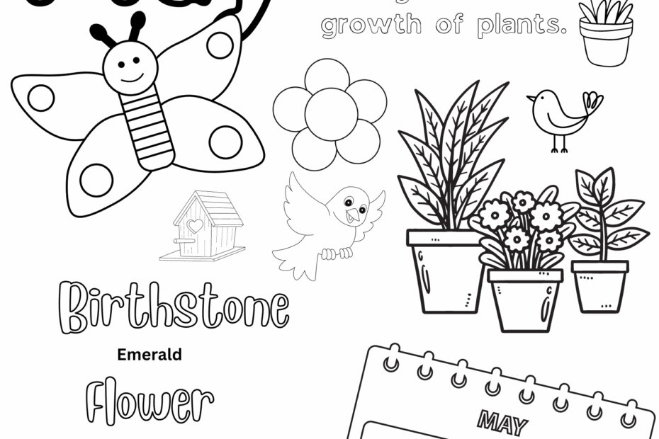 May Coloring Sheets Free Printable Free Coloring Sheet Printables For