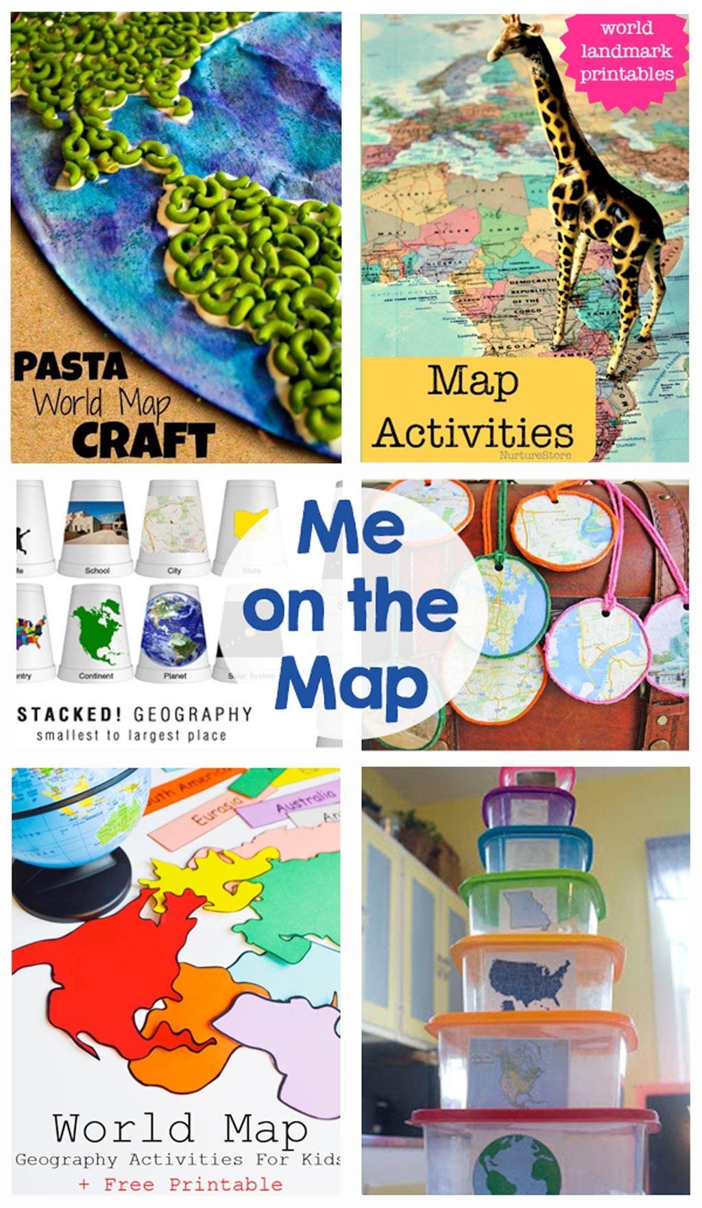 me on the map printable activities