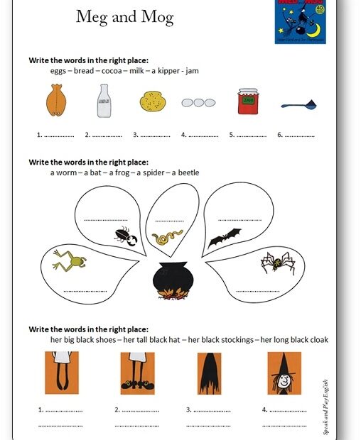 Meg And Mog By Helen Nicoll Et Jan Pienkowski Printable Activities And