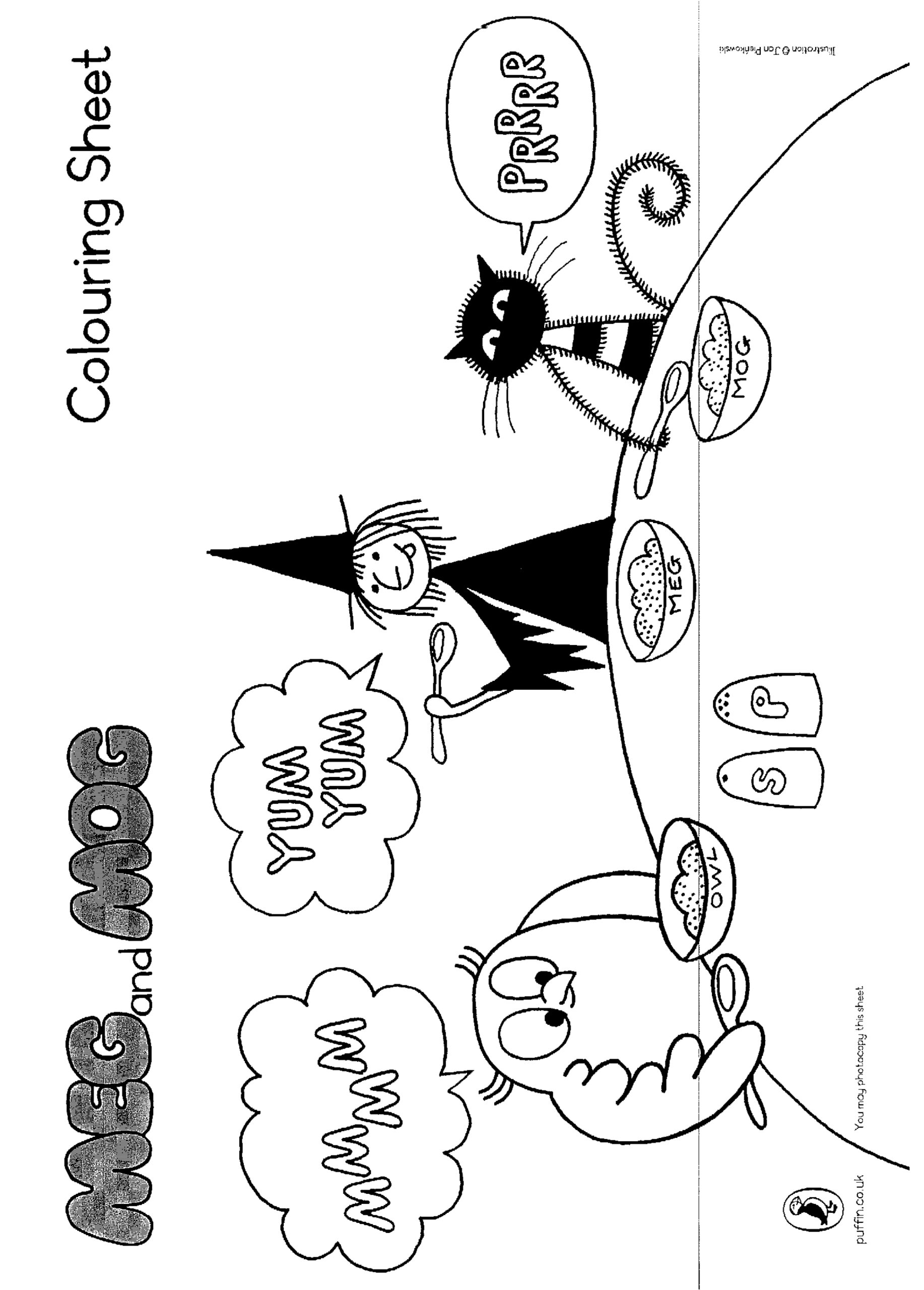 Meg And Mog Colouring Scholastic Book Club