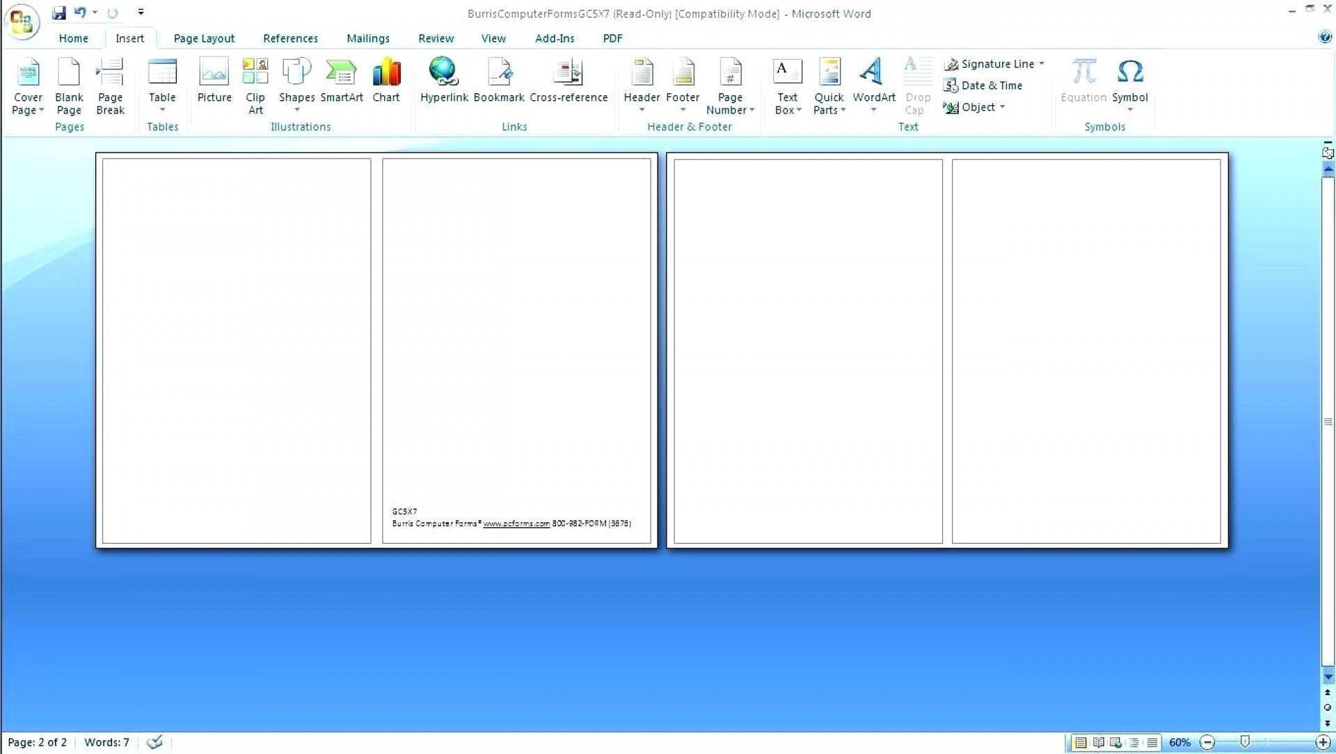 Microsoft Word Birthday Card Templates Half Fold Cards Design Templates