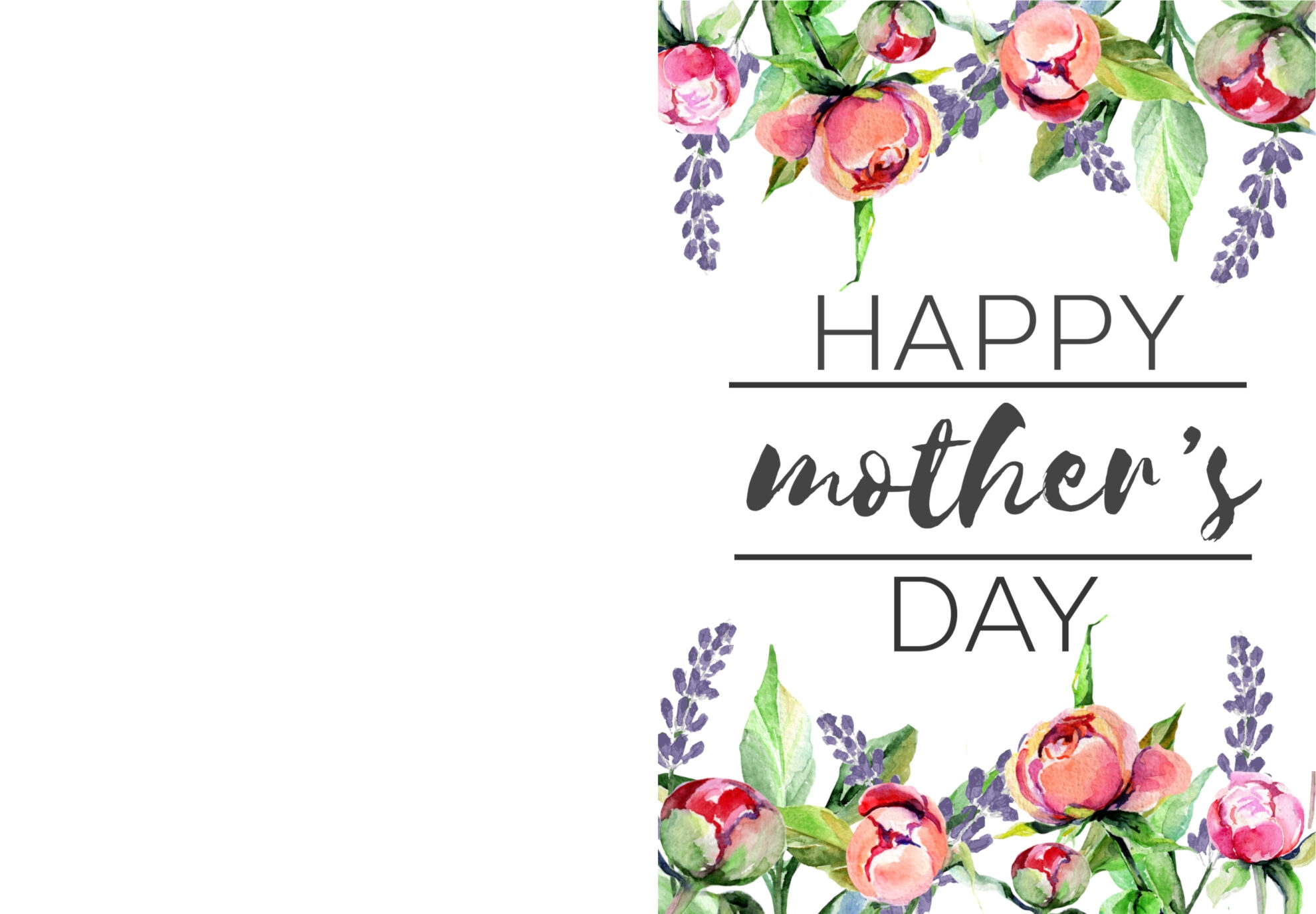 free printable mother's day card templates to print