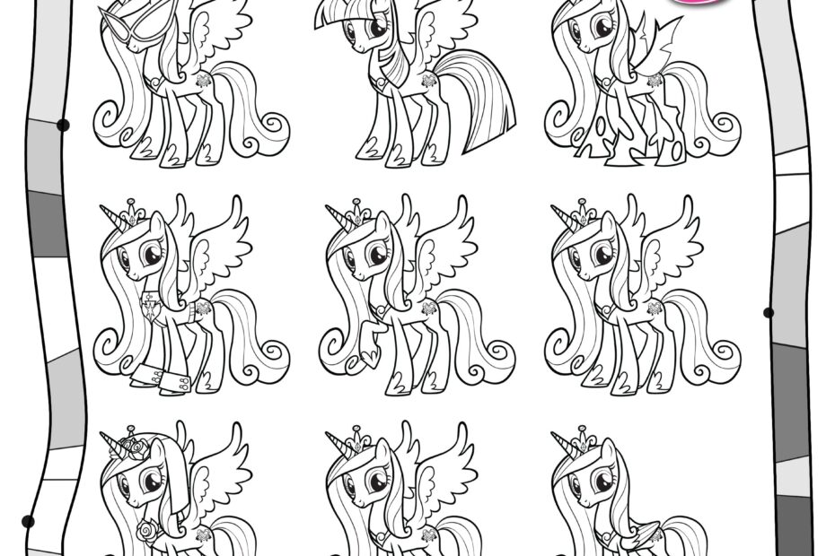 My Little Pony Activity Sheet Princess Cadance Free Printable My