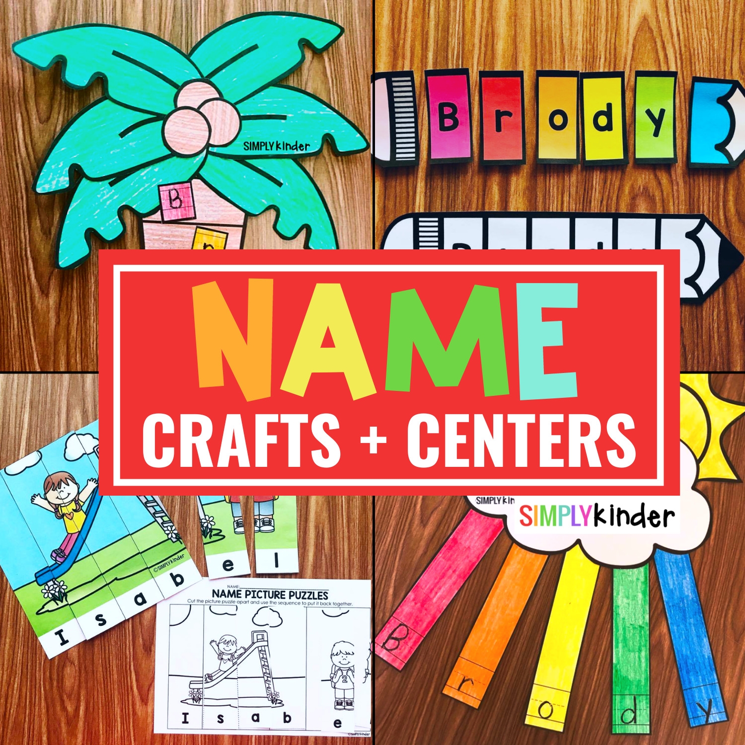 Name Crafts Name Centers Simply Kinder