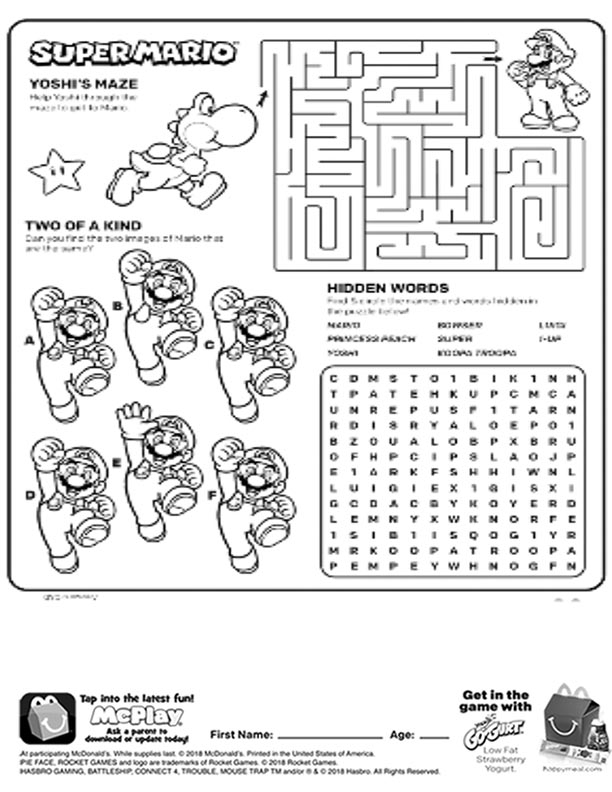 Nintendo Super Mario Bros Printable Worksheets Stem A Vrogue co