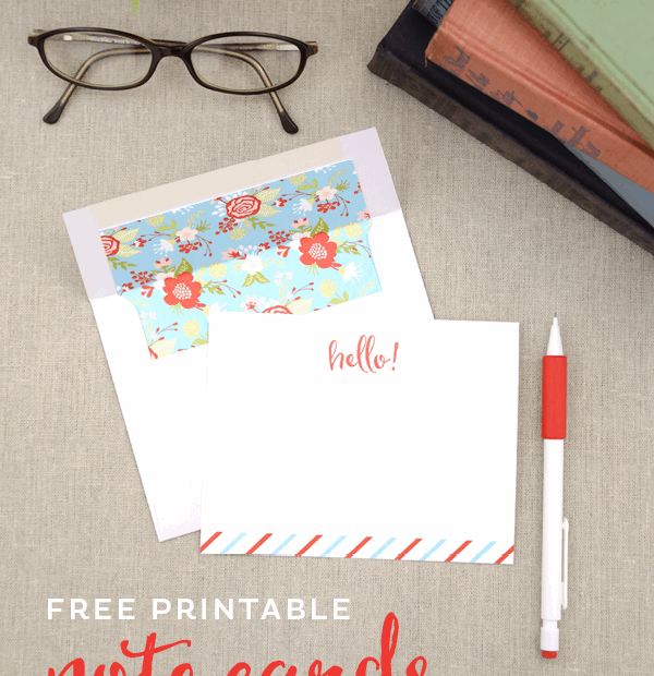 Note Card Printable Printable Free Templates