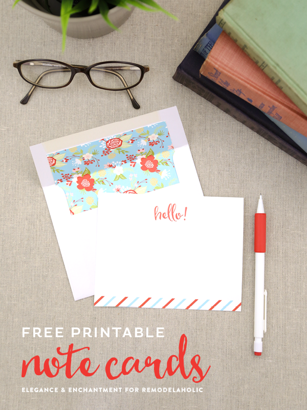 Note Card Printable Printable Free Templates
